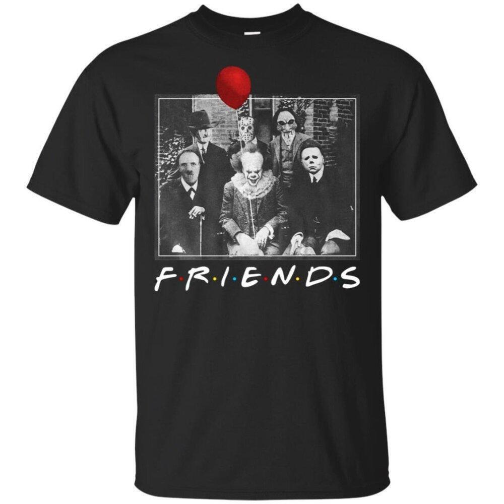 Friends Halloween Michael Jason Penny Graphic Horror Movie Shirt